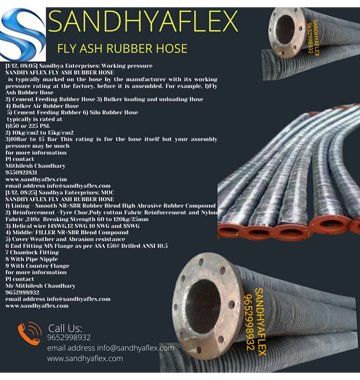 Fly Ash Rubber Hose Manufacturer