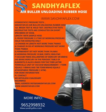 Fly Ash Rubber Hose Supplier
