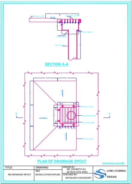 MS Drainage Spout Type2 MS Drainage Spout Type2