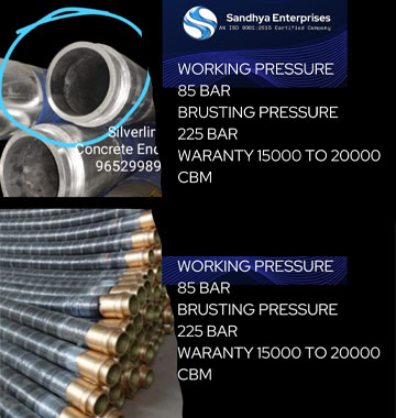 concrete end hose pipe manufacturers