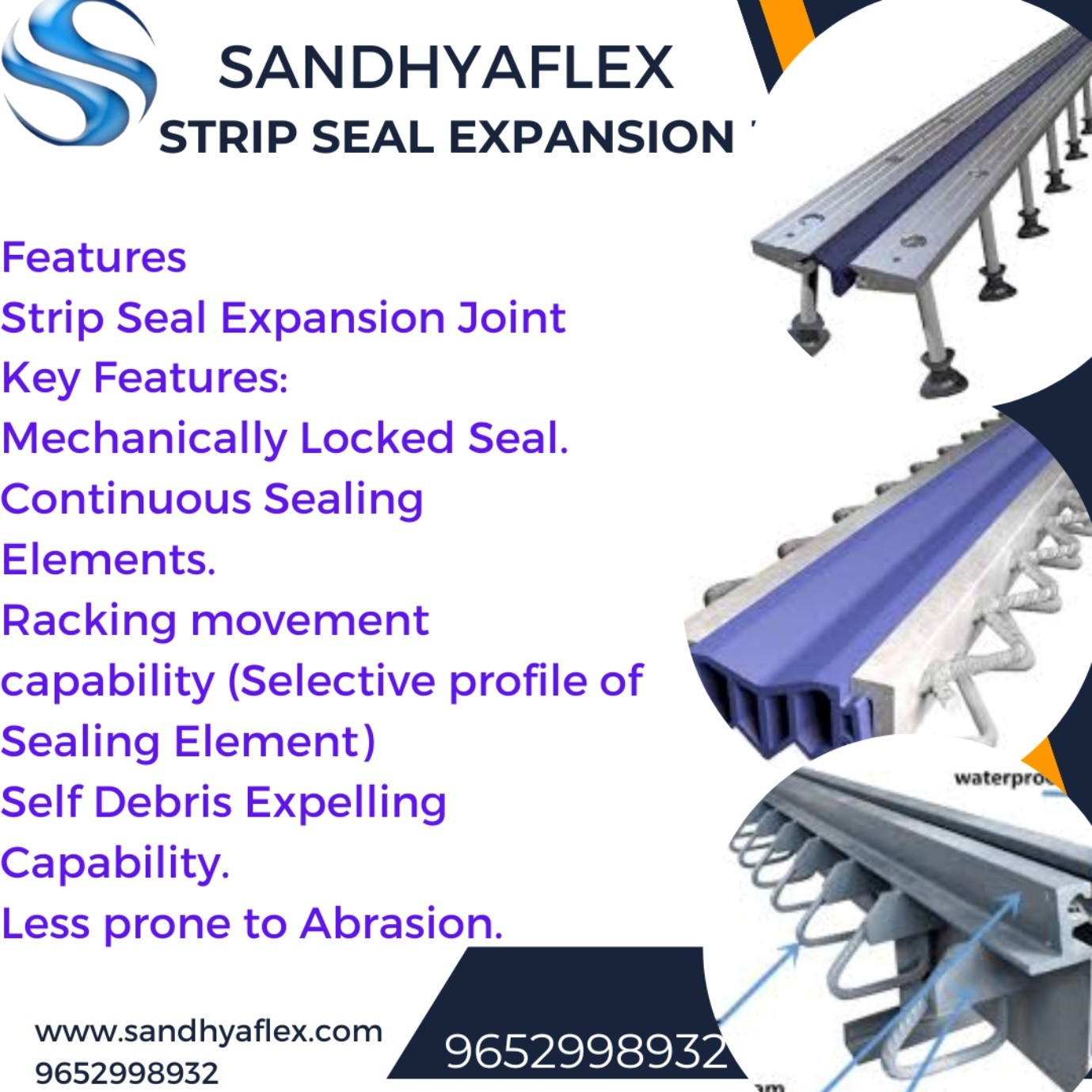 M Type Expansion Joint Features