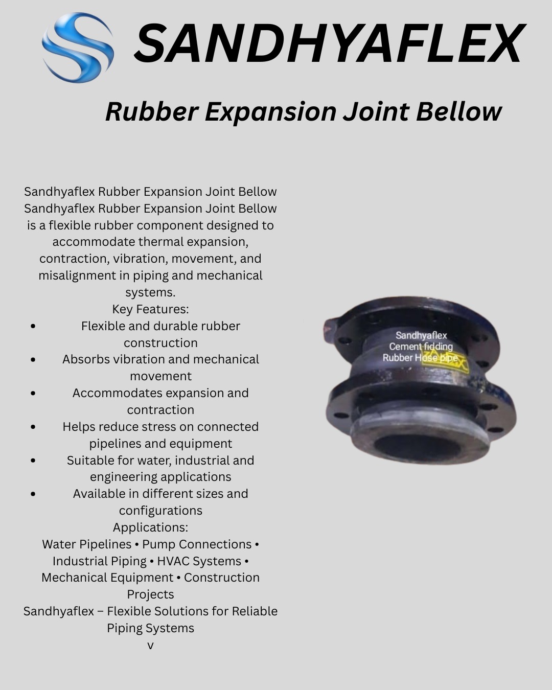Rubber Expansion Bellows