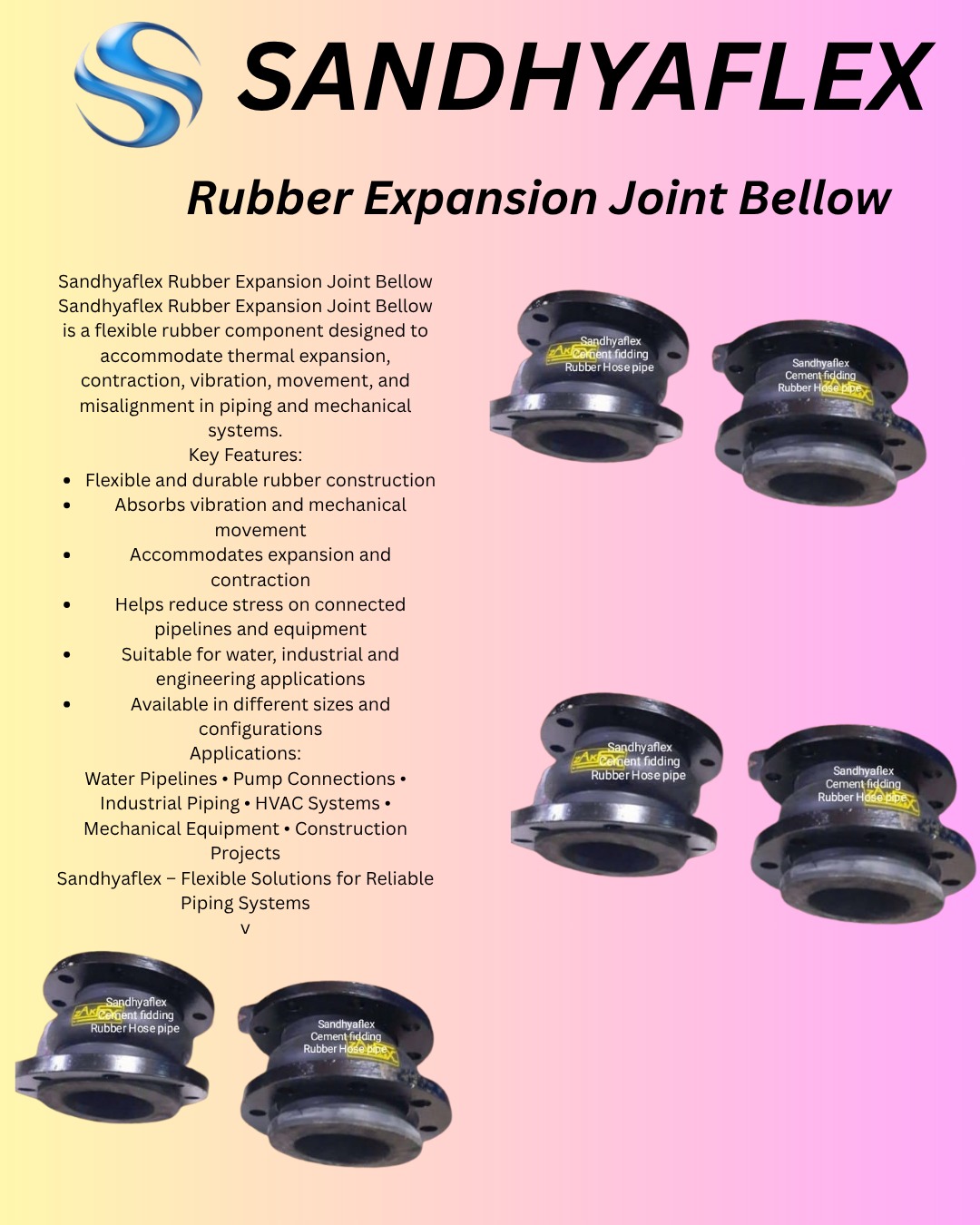 Rubber Expansion Joint Bellow