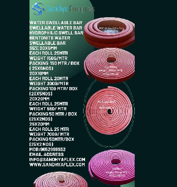 Swellable Water Stopper Bar